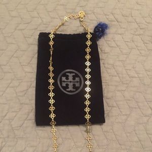 Tory Burch gold logo necklace